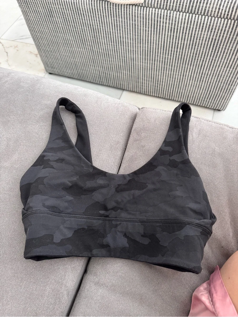 lululemon athletica Black Cropped Tank Top